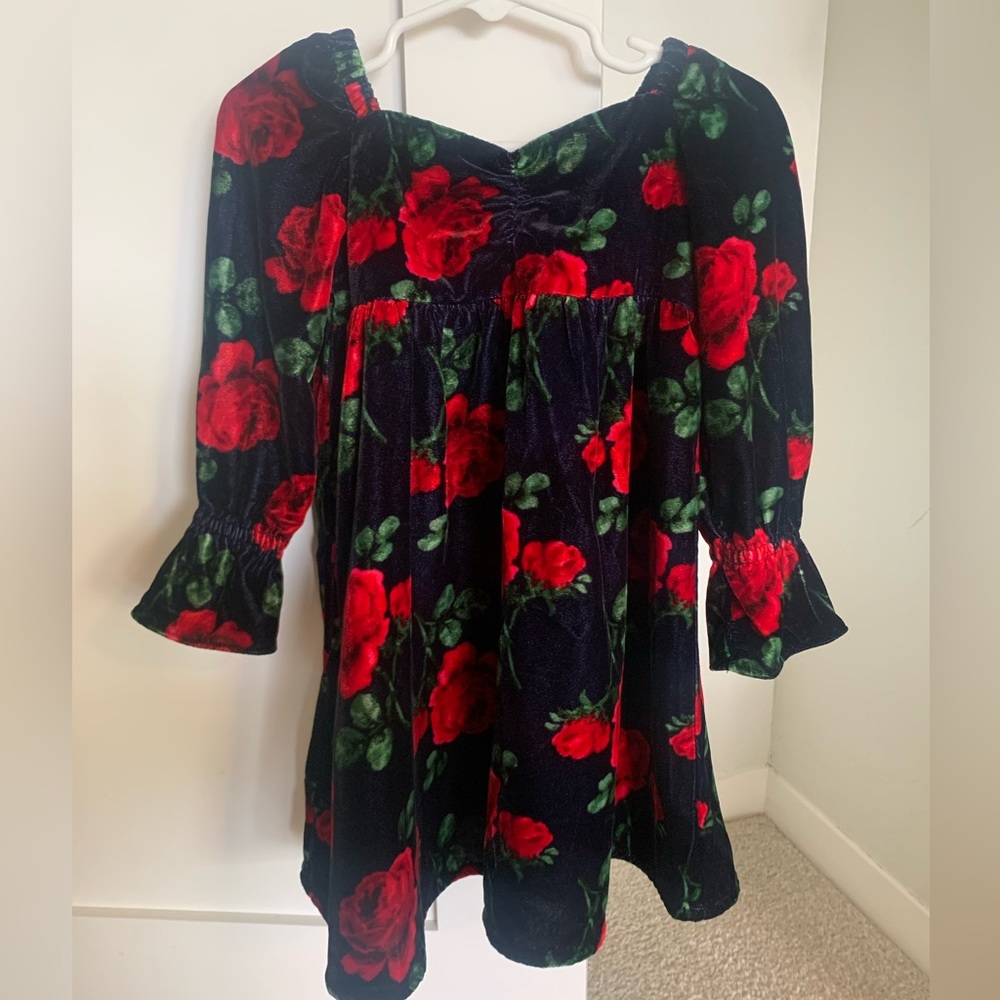Janie & Jack Velvet Rose Dress